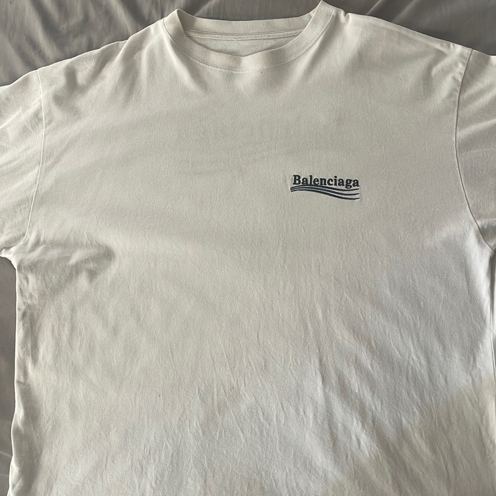White Balenciaga T-shirt